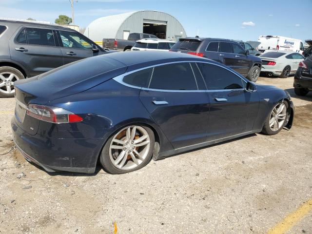 5YJSA1CGXDFP04914 - 2013 TESLA MODEL S BLUE photo 3