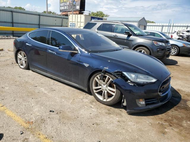 5YJSA1CGXDFP04914 - 2013 TESLA MODEL S BLUE photo 4