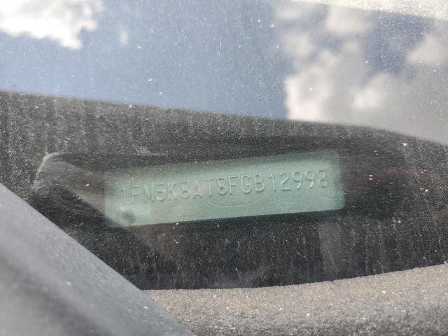 1FM5K8AT8FGB12998 - 2015 FORD EXPLORER POLICE INTERCEPTOR 白色 照片 13