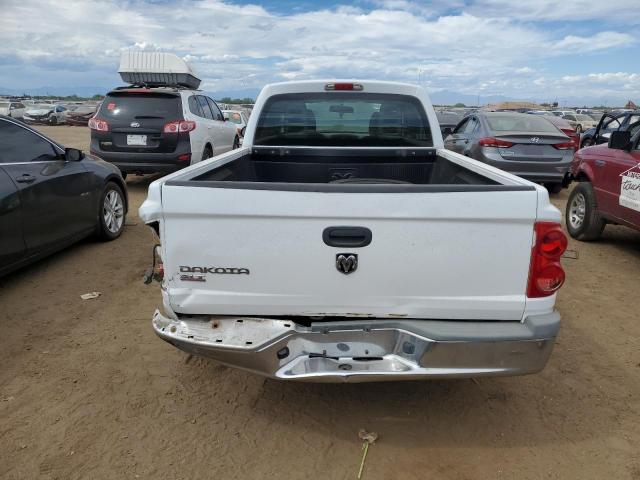 1D7HW42K35S327369 - 2005 DODGE DAKOTA SLT WHITE photo 6