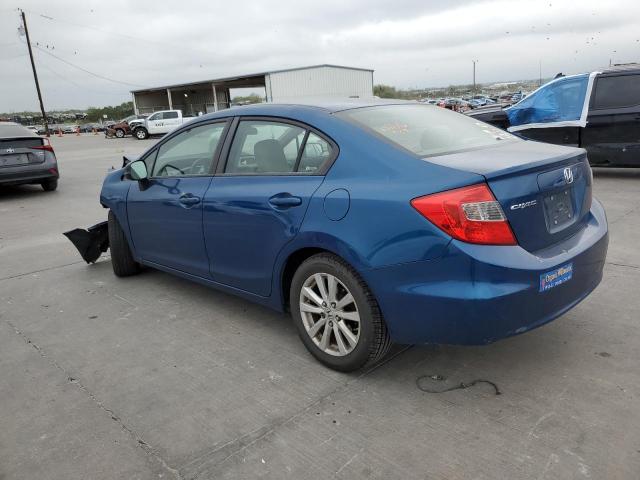 2HGFB2F84CH537758 - 2012 HONDA CIVIC EX BLUE photo 2