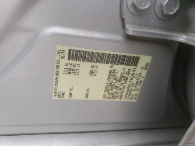 1N4AA5AP8EC460691 - 2014 NISSAN MAXIMA S SILVER photo 12