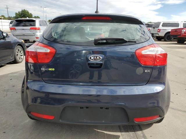 KNADN5A37D6132780 - 2013 KIA RIO EX BLACK photo 6