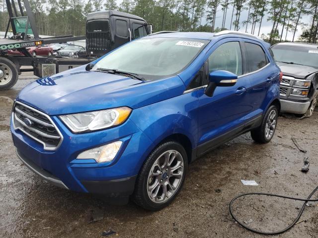 MAJ3S2KE7LC393466 - 2020 FORD ECOSPORT TITANIUM BLUE photo 1