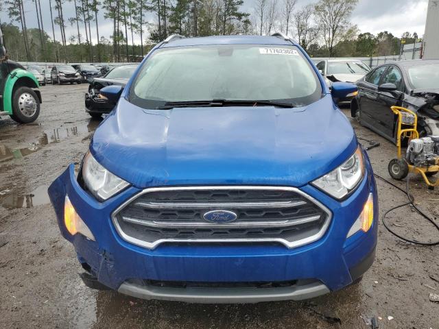 MAJ3S2KE7LC393466 - 2020 FORD ECOSPORT TITANIUM BLUE photo 5