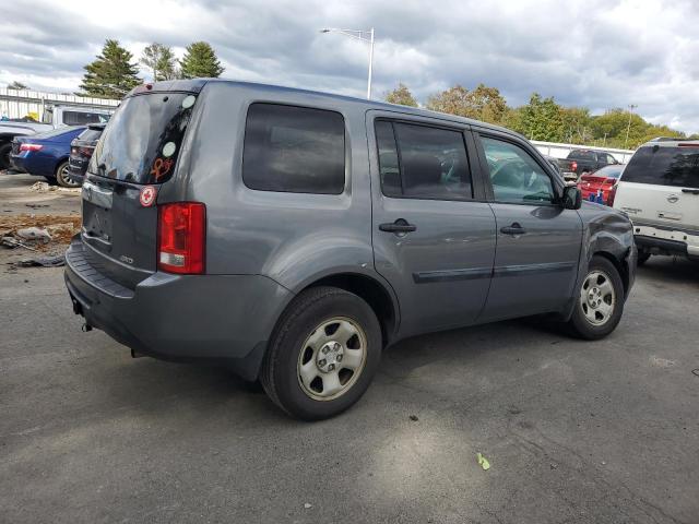 5FNYF4H23DB045682 - 2013 HONDA PILOT LX GRAY photo 3