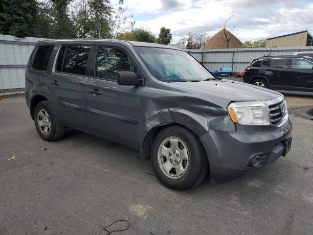 5FNYF4H23DB045682 - 2013 HONDA PILOT LX GRAY photo 4