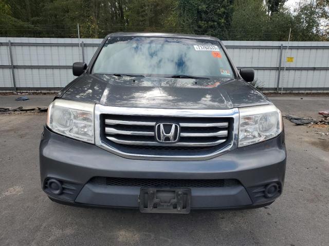 5FNYF4H23DB045682 - 2013 HONDA PILOT LX GRAY photo 5