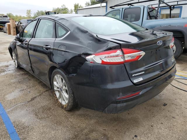 3FA6P0HD1LR235918 - 2020 FORD FUSION SE BLACK photo 2