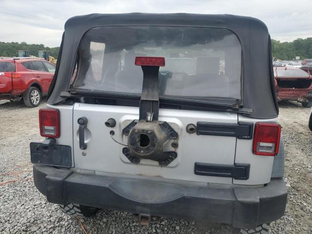 1J4FA24197L225526 - 2007 JEEP WRANGLER X SILVER photo 6