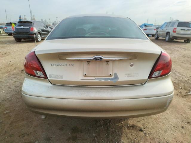 1FAFP5224YG202950 - 2000 FORD TAURUS LX TAN photo 6