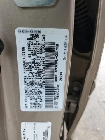 4T1BF32K82U033973 - 2002 TOYOTA CAMRY LE TAN photo 12