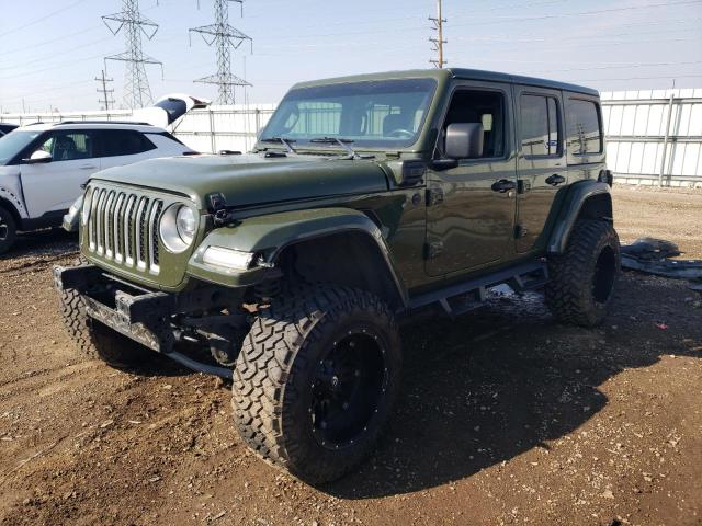 1C4JJXP66MW723715 - 2021 JEEP WRANGLER U SAHARA 4XE GREEN photo 1