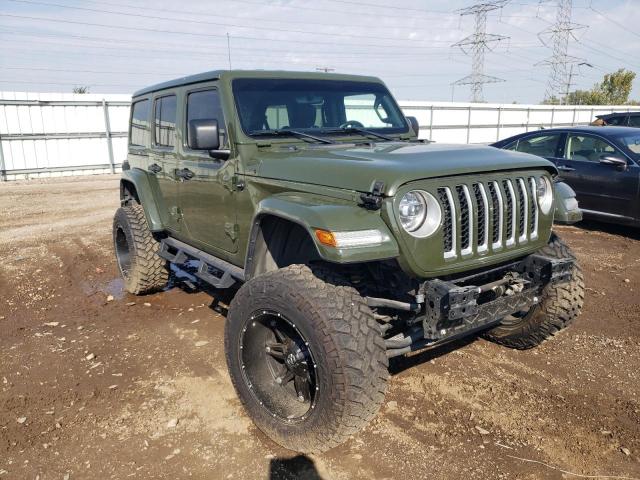 1C4JJXP66MW723715 - 2021 JEEP WRANGLER U SAHARA 4XE GREEN photo 4