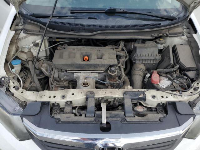 2HGFB2F52CH589377 - 2012 HONDA CIVIC LX WHITE photo 11