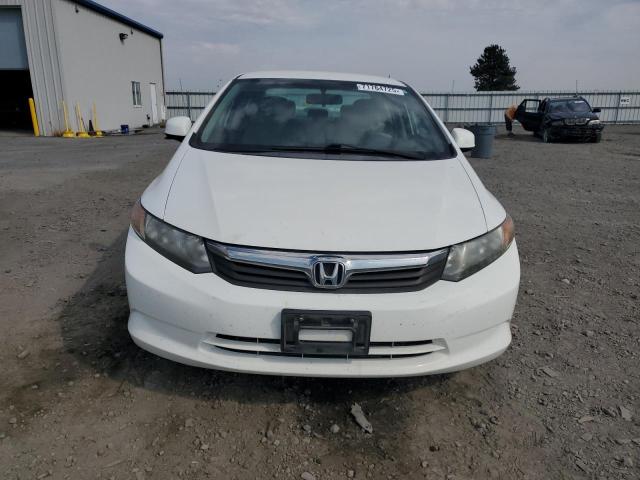 2HGFB2F52CH589377 - 2012 HONDA CIVIC LX WHITE photo 5