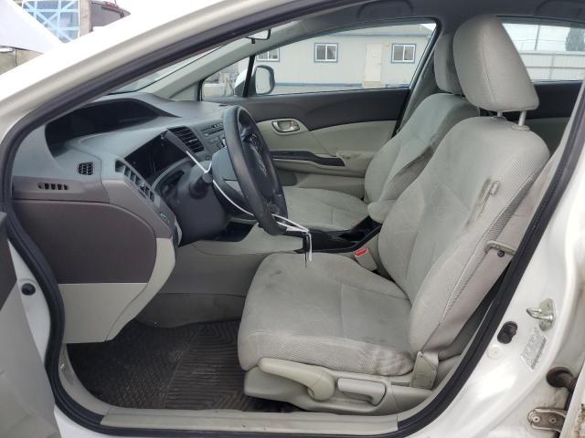 2HGFB2F52CH589377 - 2012 HONDA CIVIC LX WHITE photo 7