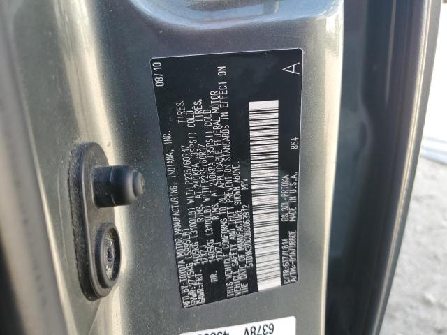 5TDYK3DC0BS063912 - 2011 TOYOTA SIENNA XLE თეთრი ფოტო 12