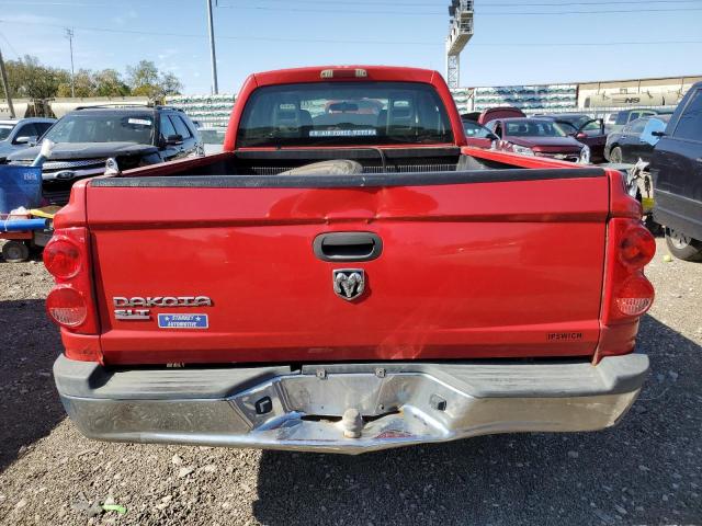 1D7HE42K16S508345 - 2006 DODGE DAKOTA SLT RED photo 6