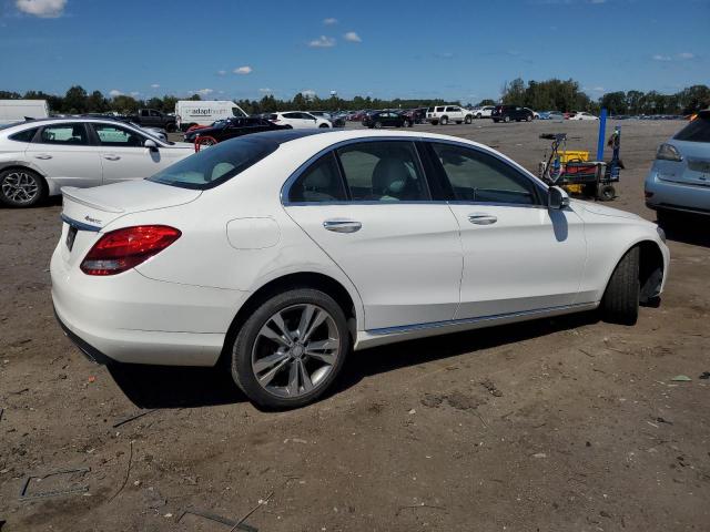 55SWF4KB2GU139166 - 2016 MERCEDES-BENZ C 300 4MATIC WHITE photo 3