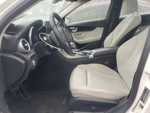 55SWF4KB2GU139166 - 2016 MERCEDES-BENZ C 300 4MATIC WHITE photo 7