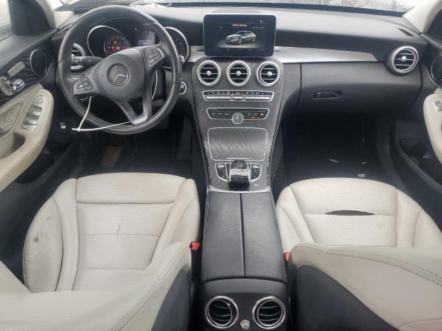 55SWF4KB2GU139166 - 2016 MERCEDES-BENZ C 300 4MATIC WHITE photo 8