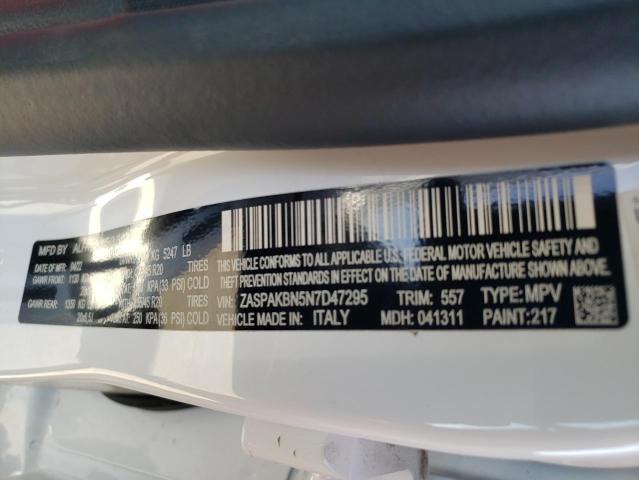 ZASPAKBN5N7D47295 - 2022 ALFA ROMEO STELVIO TI WHITE photo 13