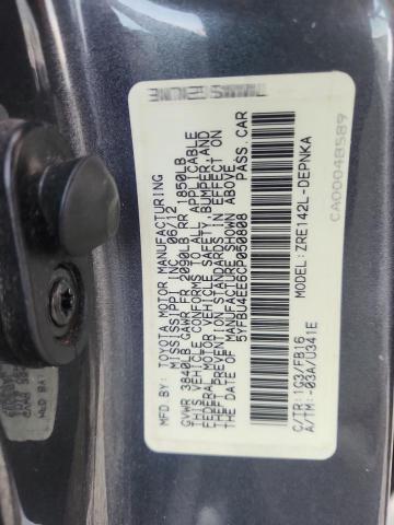 5YFBU4EE6CP050808 - 2012 TOYOTA COROLLA BASE GRAY photo 12