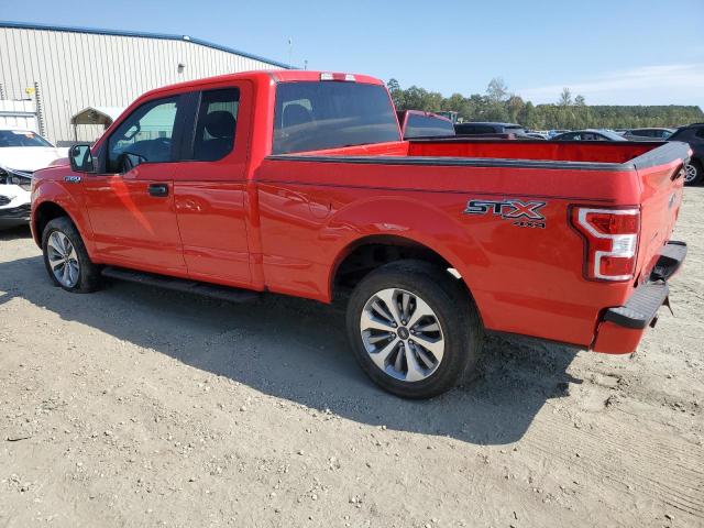 1FTEX1EPXJFE66014 - 2018 FORD F150 4WD SUPER CAB RED photo 2