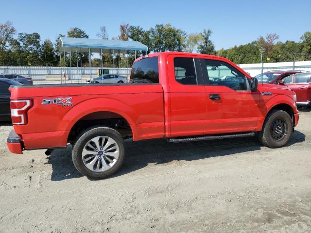 1FTEX1EPXJFE66014 - 2018 FORD F150 4WD SUPER CAB RED photo 3