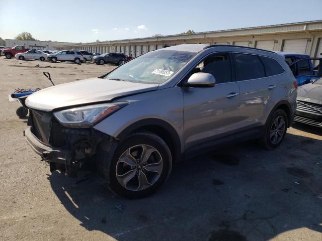 KM8SMDHFXGU150662 - 2016 HYUNDAI SANTA FE SE SILVER photo 1