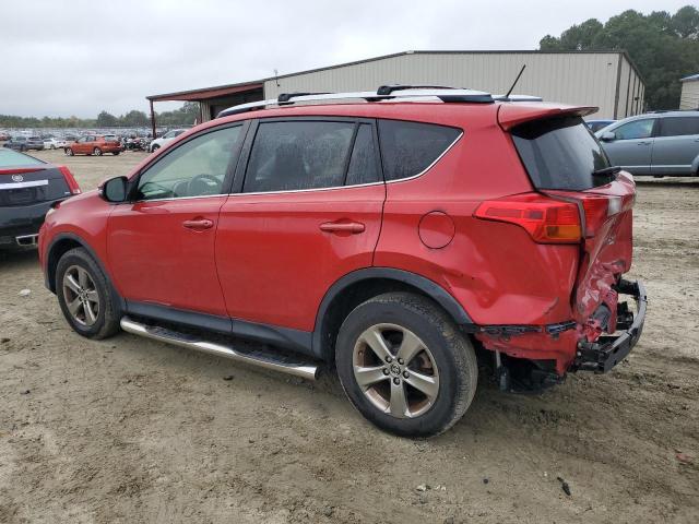 JTMRFREV1FD133270 - 2015 TOYOTA RAV4 XLE RED photo 2