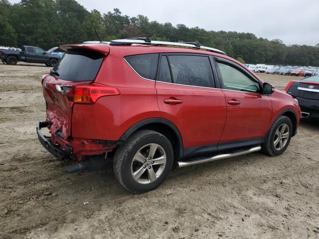 JTMRFREV1FD133270 - 2015 TOYOTA RAV4 XLE RED photo 3