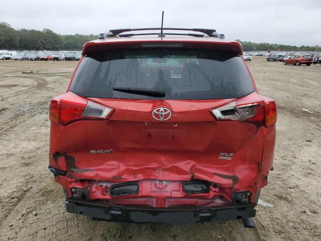 JTMRFREV1FD133270 - 2015 TOYOTA RAV4 XLE RED photo 6