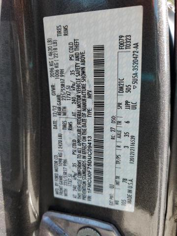 1FMCU0F75DUC09413 - 2013 FORD ESCAPE S 灰色 照片 13