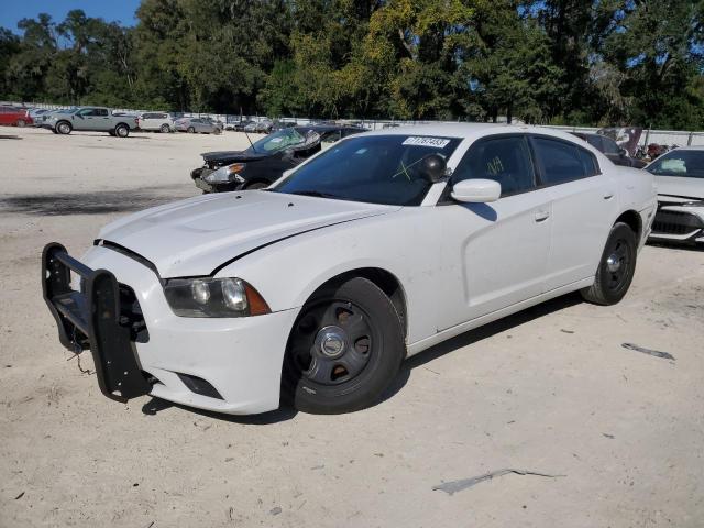 2C3CDXAT8CH183283 - 2012 DODGE CHARGER POLICE WHITE photo 1