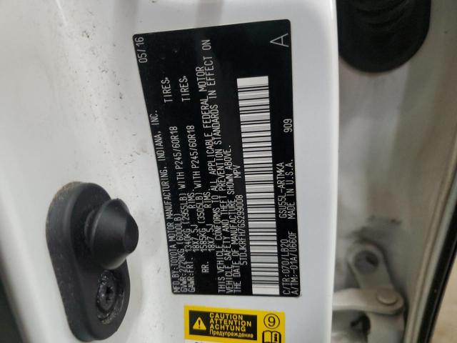 5TDJKRFH7GS299008 - 2016 TOYOTA HIGHLANDER XLE Ağ foto 13