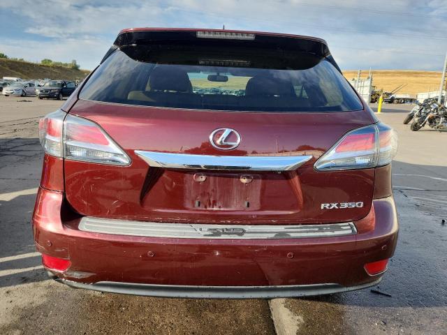 2T2BK1BA0EC247039 - 2014 LEXUS RX 350 BASE BURGUNDY photo 6
