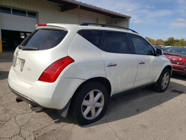 JN8AZ08W84W309094 - 2004 NISSAN MURANO SL WHITE photo 3