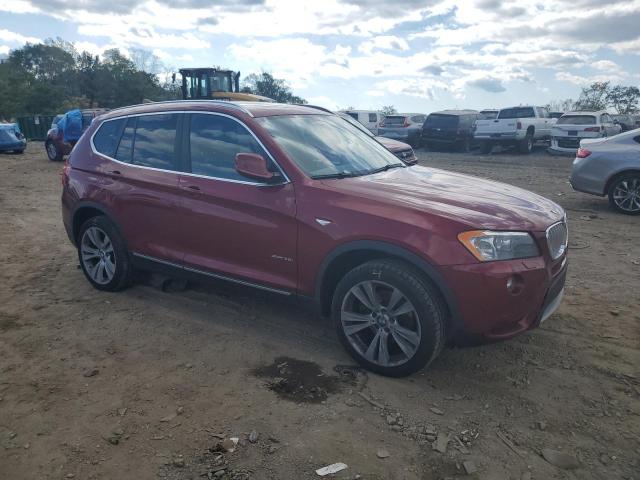 5UXWX7C55DL979636 - 2013 BMW X3 XDRIVE35I RED photo 4