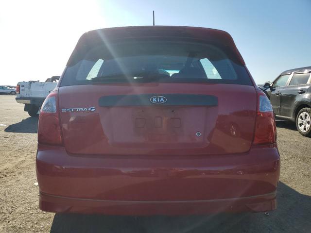 KNAFE161865266828 - 2006 KIA SPECTRA5 RED photo 6