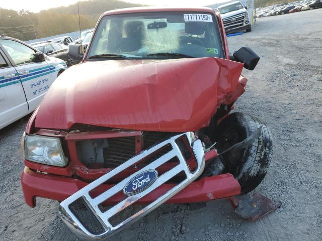 1FTKR1AD9APA61569 - 2010 FORD RANGER RED photo 5