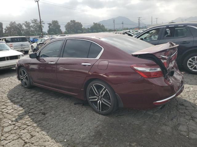 1HGCR2F57GA168368 - 2016 HONDA ACCORD SPORT Бордовый фото 2