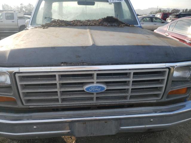 1FTHF25L2FKA06878 - 1985 FORD F250 BLUE photo 11