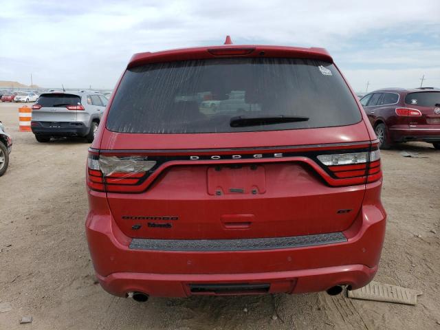 1C4RDJDG4KC821001 - 2019 DODGE DURANGO GT RED photo 6