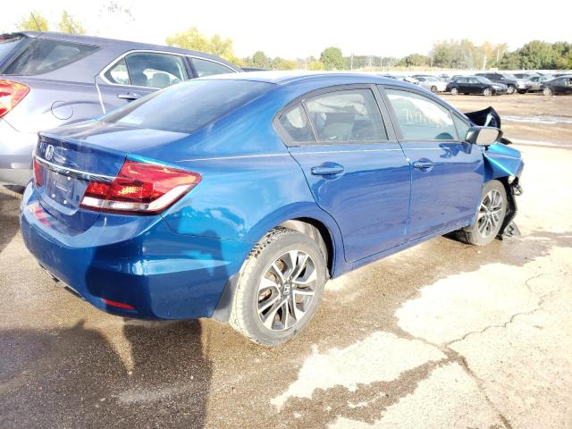 19XFB2F88FE067863 - 2015 HONDA CIVIC EX BLUE photo 3