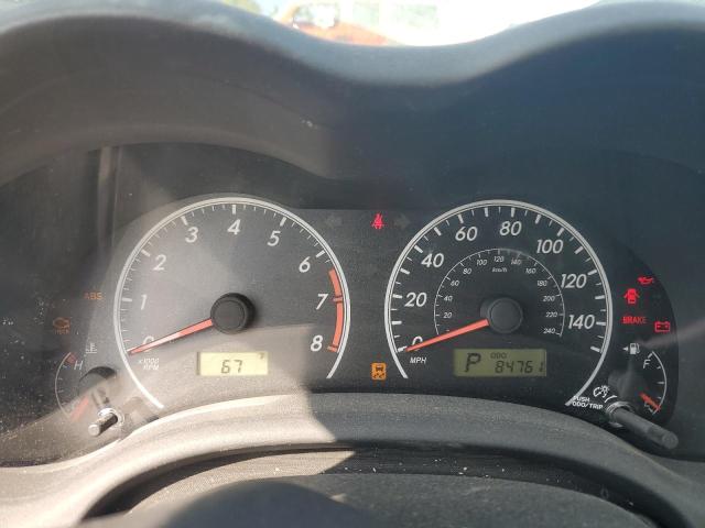 5YFBU4EE1CP053857 - 2012 TOYOTA COROLLA BASE BLACK photo 9