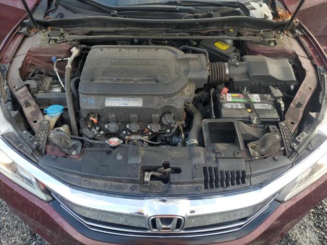 1HGCR3F83HA030652 - 2017 HONDA ACCORD EXL 勃艮第红 照片 11