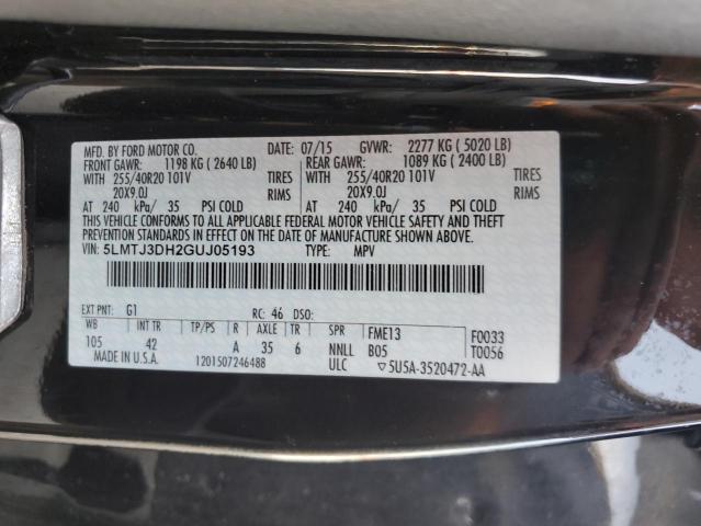 5LMTJ3DH2GUJ05193 - 2016 LINCOLN MKC RESERVE Siyah fotoğraf 13