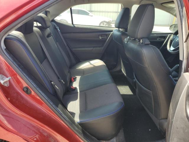 2T1BURHE3JC006352 - 2018 TOYOTA COROLLA L RED photo 10